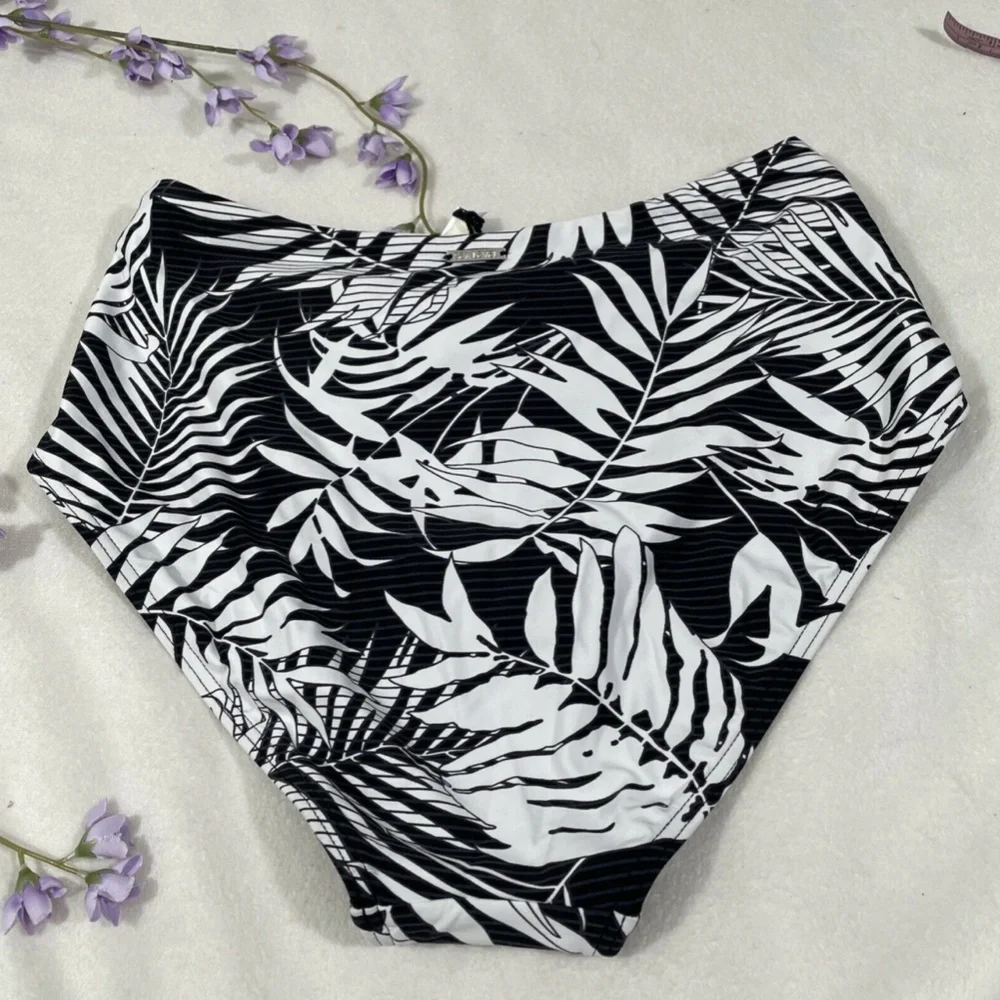 NEW Sea Level Morocco High Waisted Bikini Bottom in Black [‎ 4 US ]